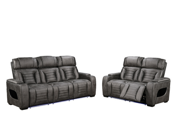 Zenith 2+3 Seater Electric Recliner with Multi LED lights and USB port and Cupholders