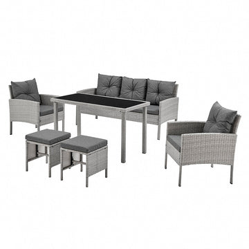 Patio 6 Pcs Sofa Set