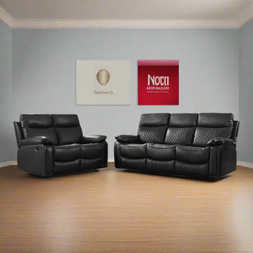 Corbin Air Leather 2+3 Seater Manual Recliner