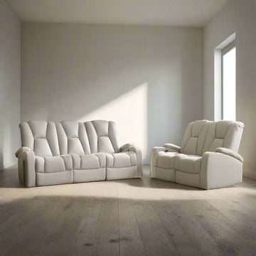 Heather Air Leather 2+3 Seater Electric Recliner