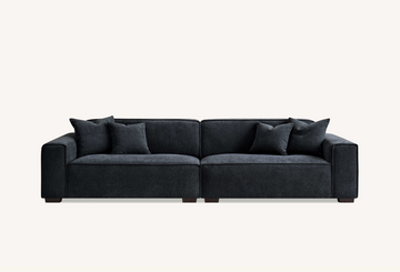 Dakota Black Corner Sofa