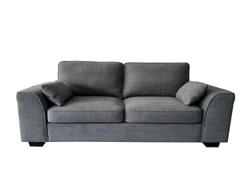 Henley 3 Seater Sofa Set with Cupholder on Side and and Storage Grey