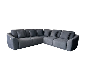 Bronte 5 Seater Modular Corner Grey