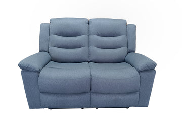 Valencia 2 Seater Manual Recliner Anti Scratch Leather Grey
