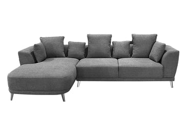 Marvella Left Hand Corner Sofa with Chase Grey