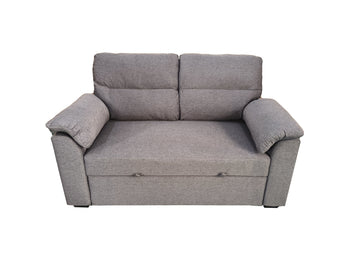 Viva 2 seater pull out sofa bed With Folded Back Grey
