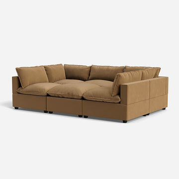 Poka Pit- 6 Piece Modular Sofa