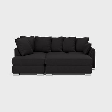 Left Corner Sofa & Footstool Set