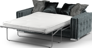Midas Charcoal 3 Seater Deluxe Sofabed