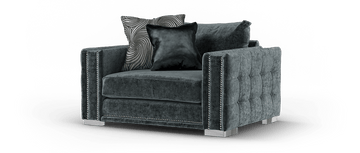 Midas Charcoal Loveseat