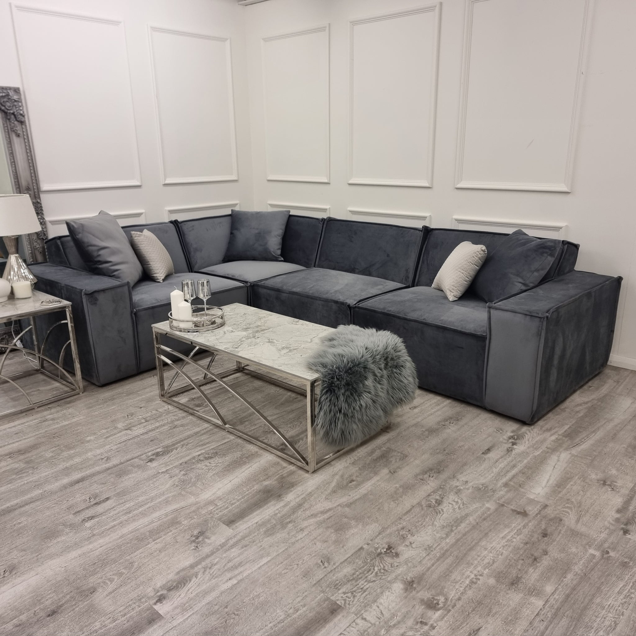 Midland Steel Corner sofa
