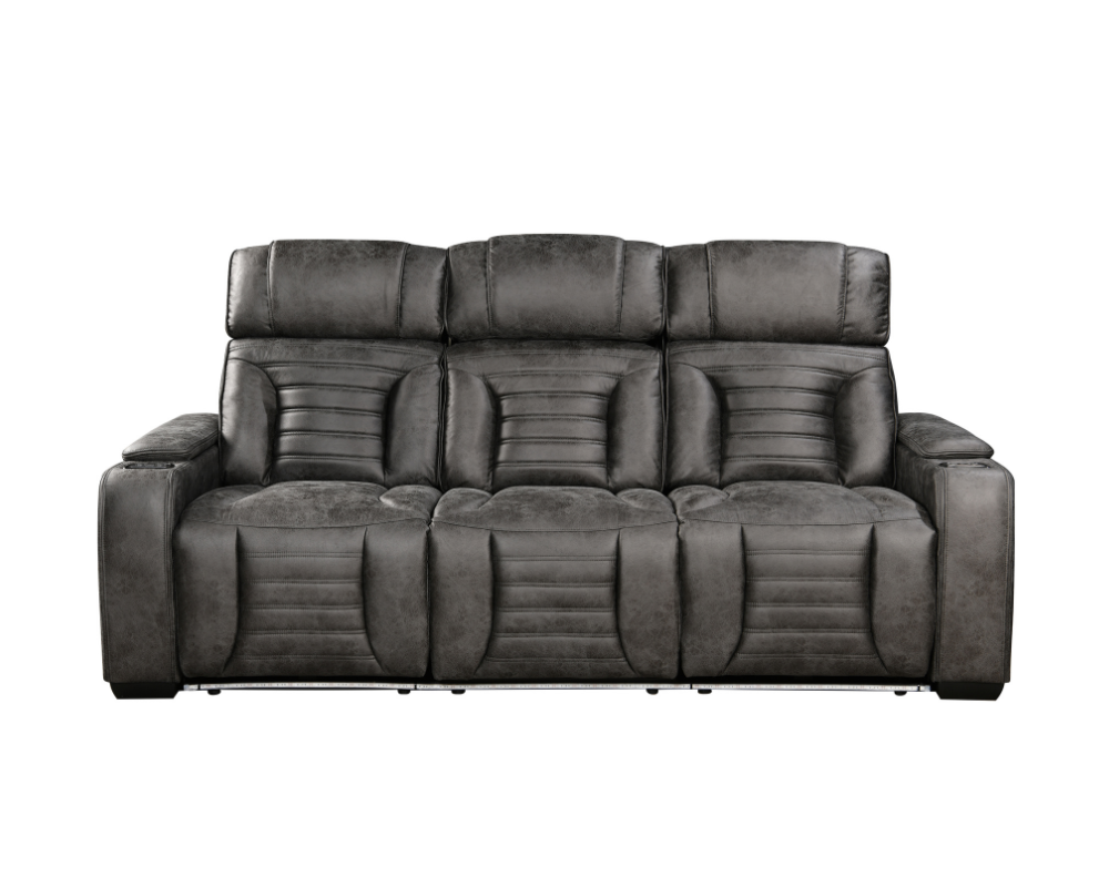 Zenith 3 Seater Electric Recliner with Multi LED lights and USB port and Cupholders