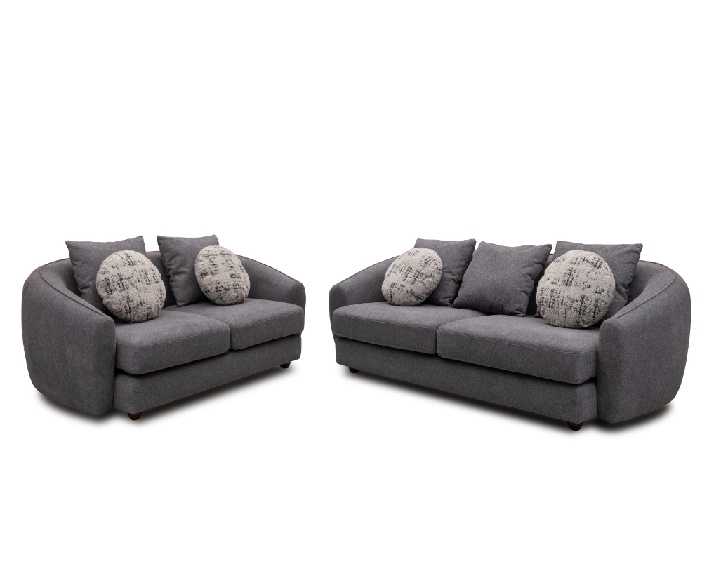 Lunar 2+3 sofa set Grey