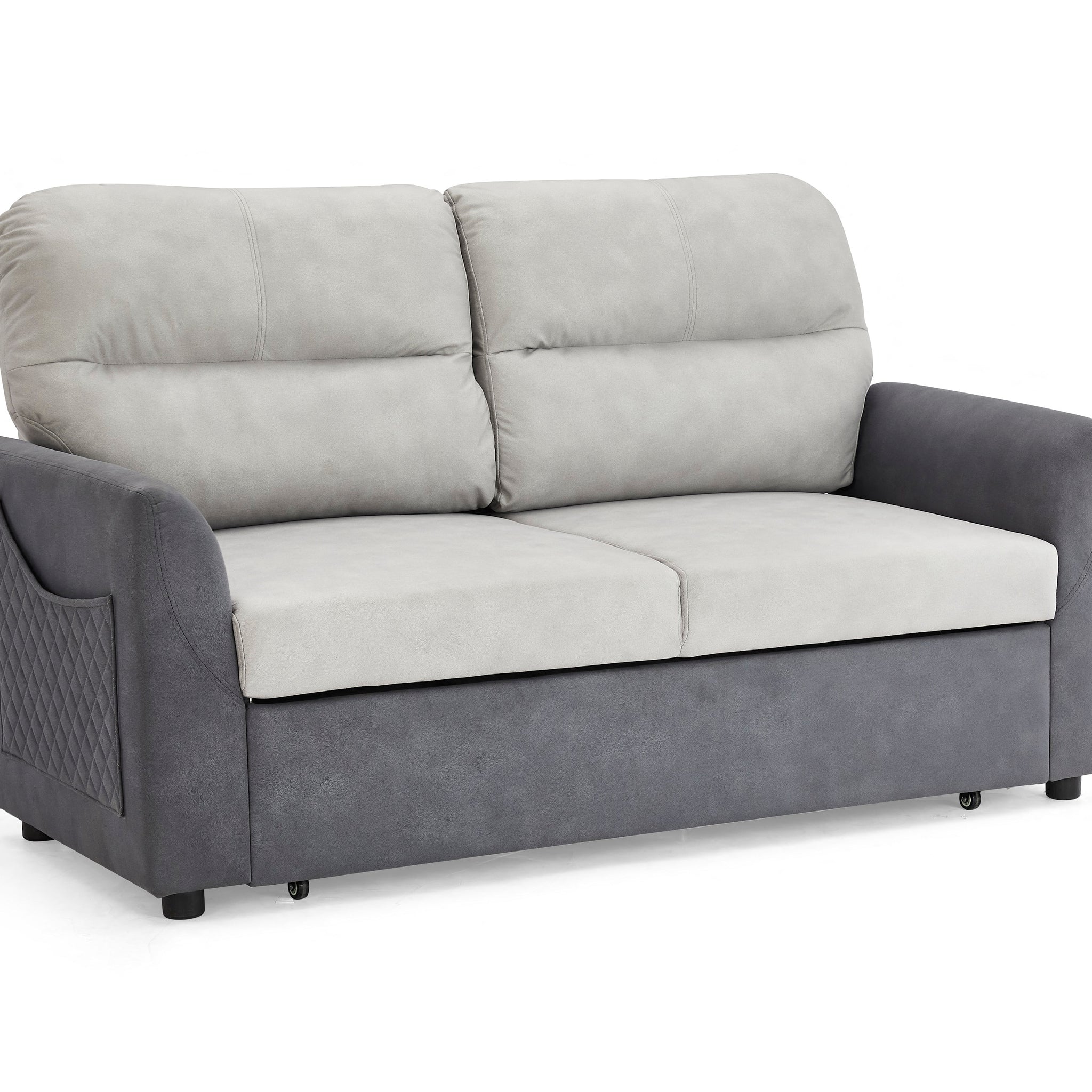 Cambridge Light Grey & Dark Grey Base Pull Out Sofa Bed