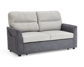 Cambridge Light Grey & Dark Grey Base Pull Out Sofa Bed