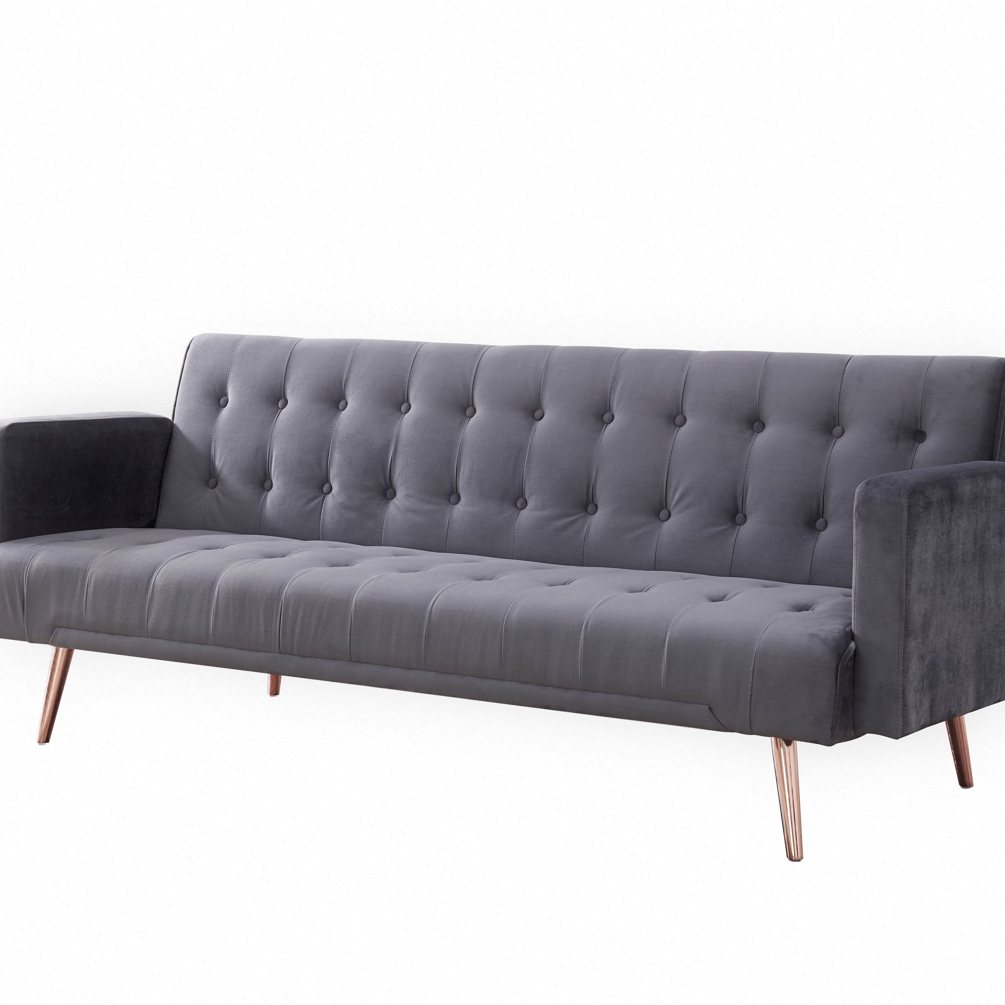 Westminster Velvet Sofa bed/ Rose Gold legs