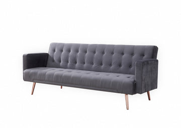 Westminster Velvet Sofa bed/ Rose Gold legs