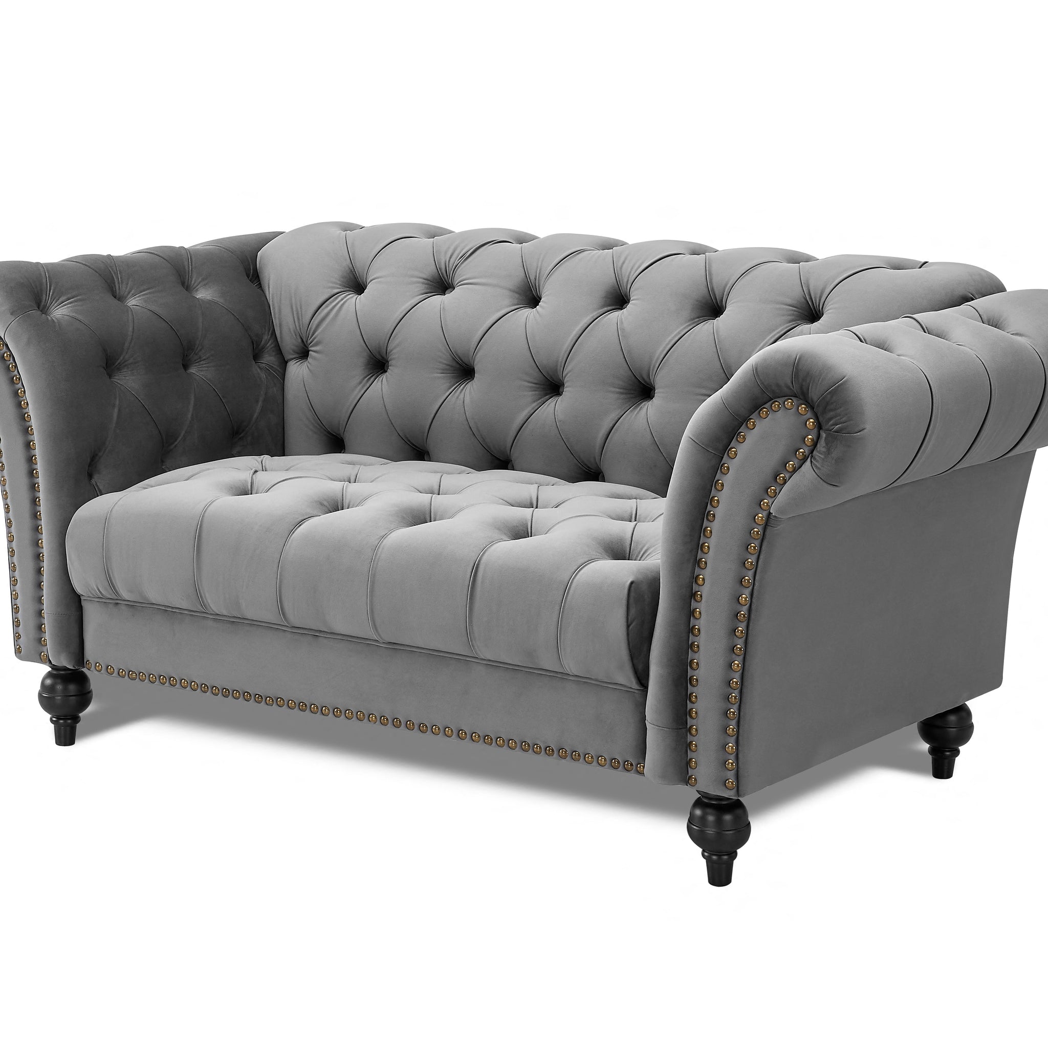 Marley Velvet Curved Sofa 2seater