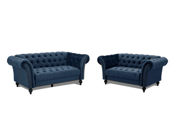 Marley Velvet Curved Sofa 2+3 Seater