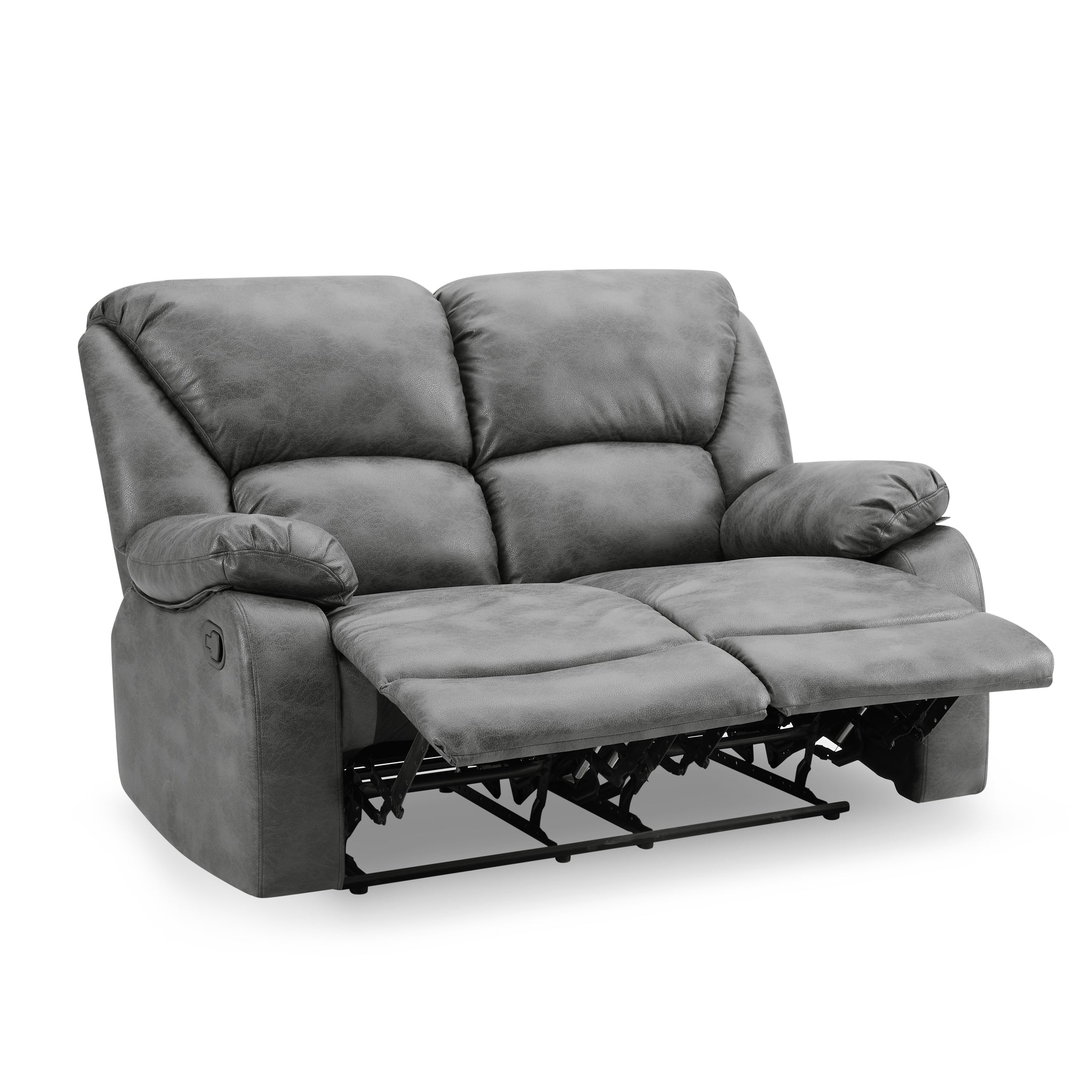 Eliot Faux LeatherFabric 2- Seater Manual Recliner Sofa