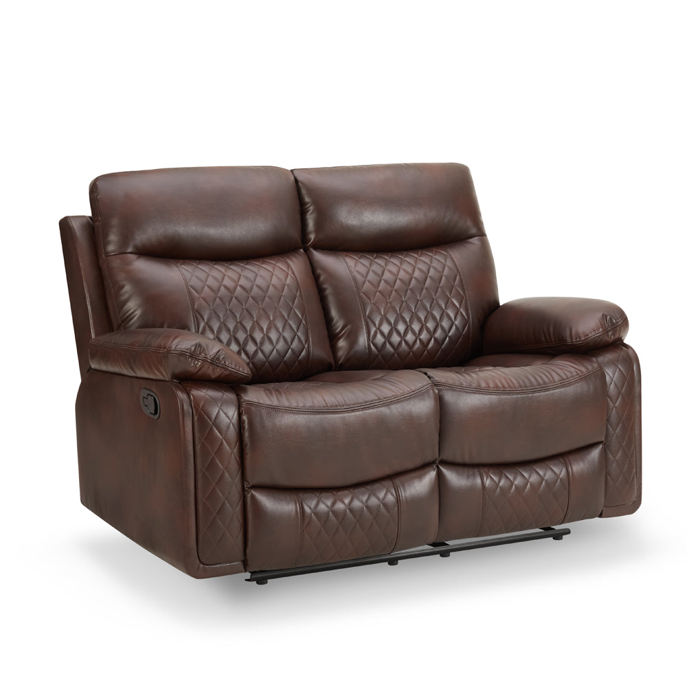 Corbin Air Leather 2-Seater Manual Recliner