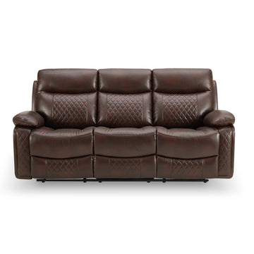 Corbin Air Leather 3-Seater Manual Recliner