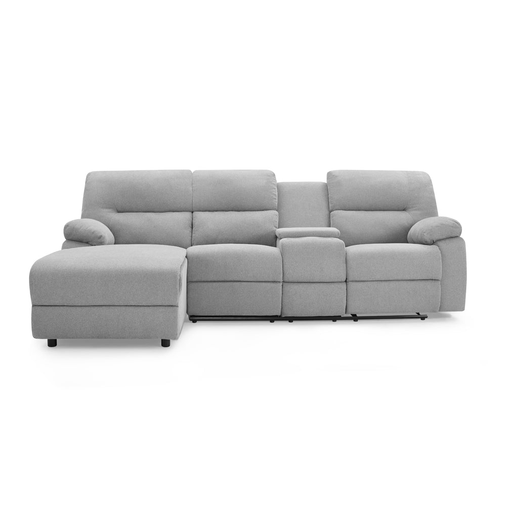 Harrison Fabric Recliner Sofa Left Hand Chaise