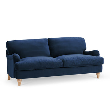 Mason Velvet Fabric 3 Seater Sofa