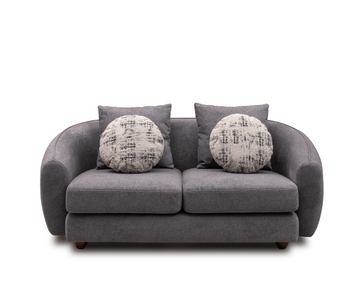 Lunar 2 Seater Grey with Footstool