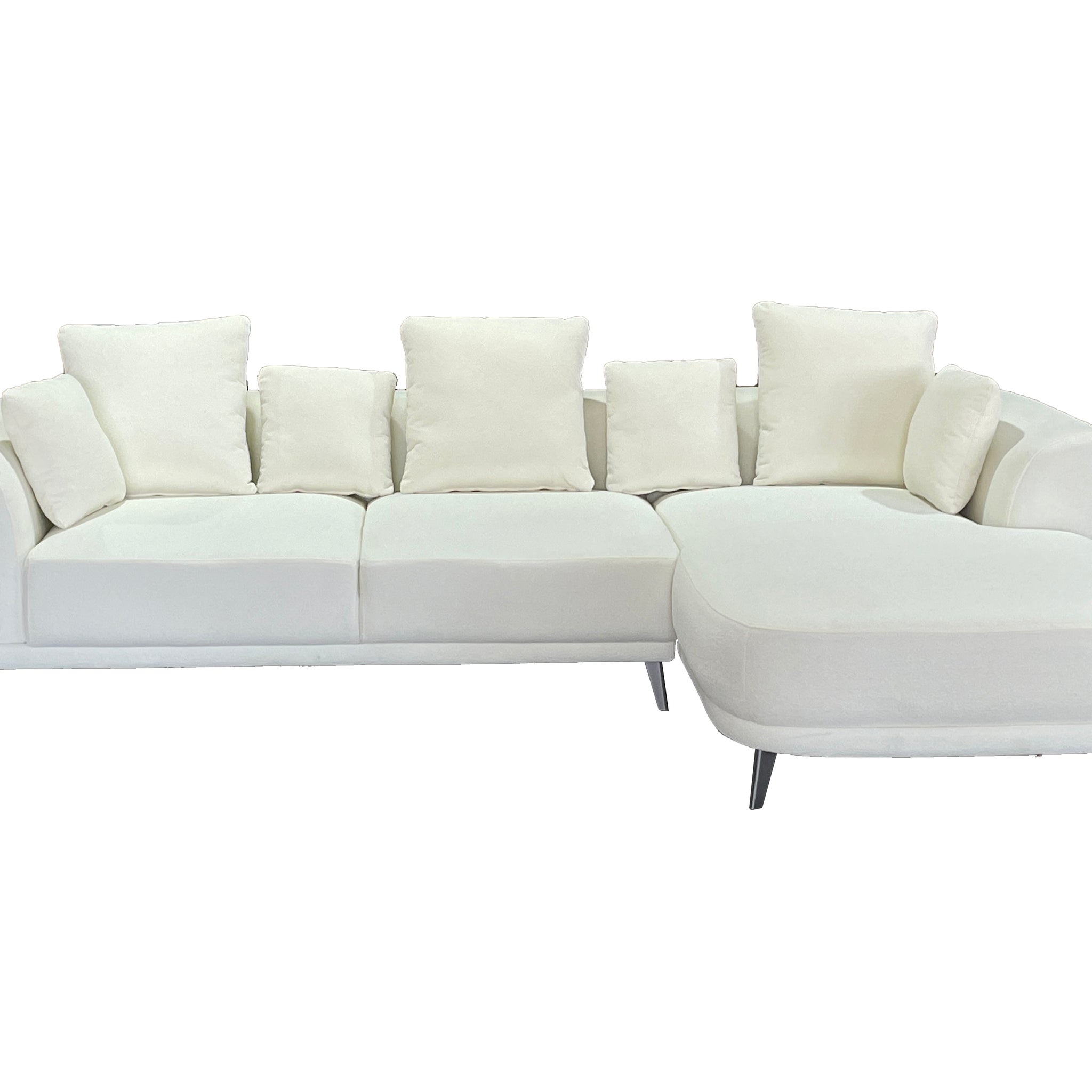 Marvella Right Hand Corner Sofa with Chase Cream