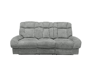Harlow Fabric 3 Seater Electric Recliner Set Silver
