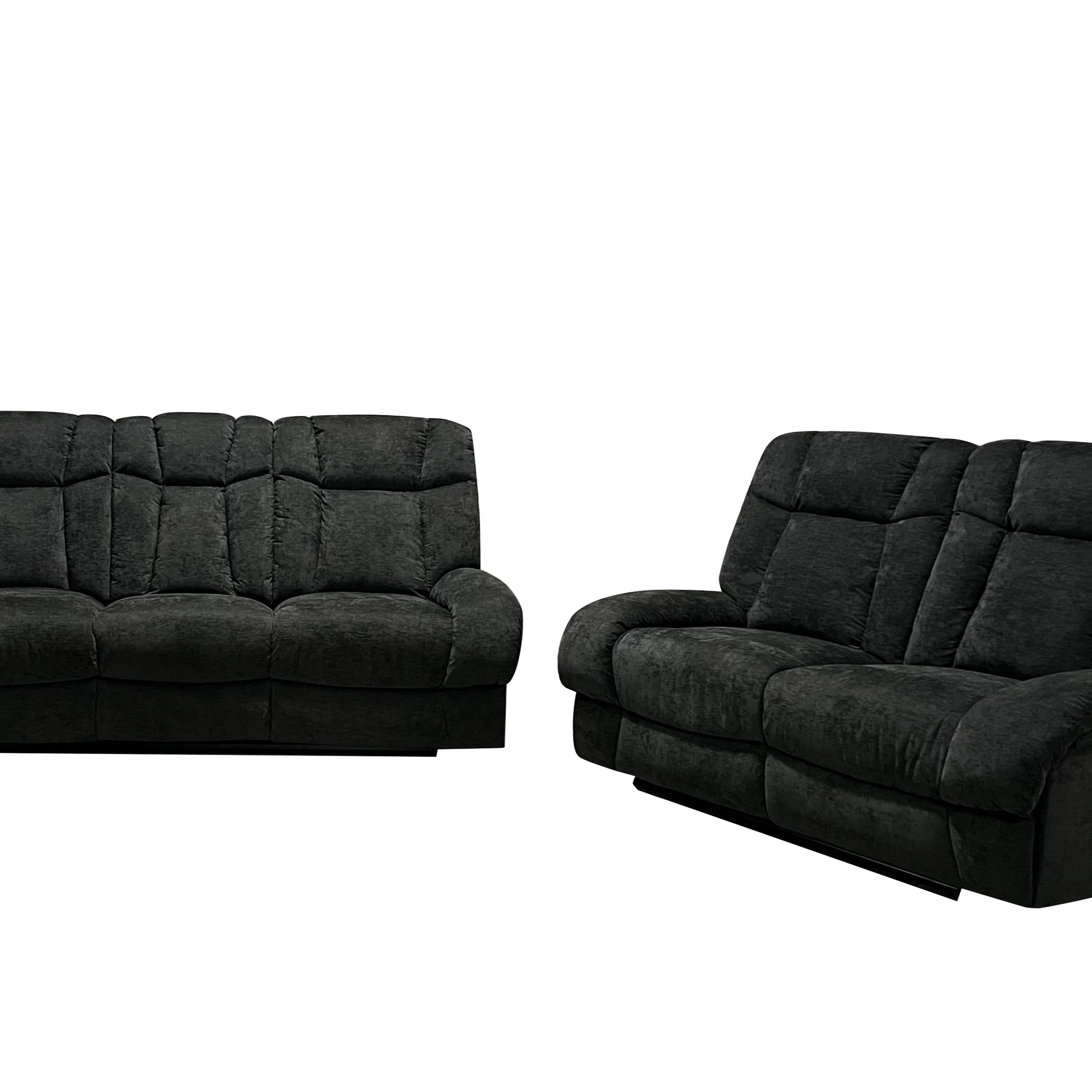 Harlow Fabric 2+3 Seater Electric Recliner Set Grey