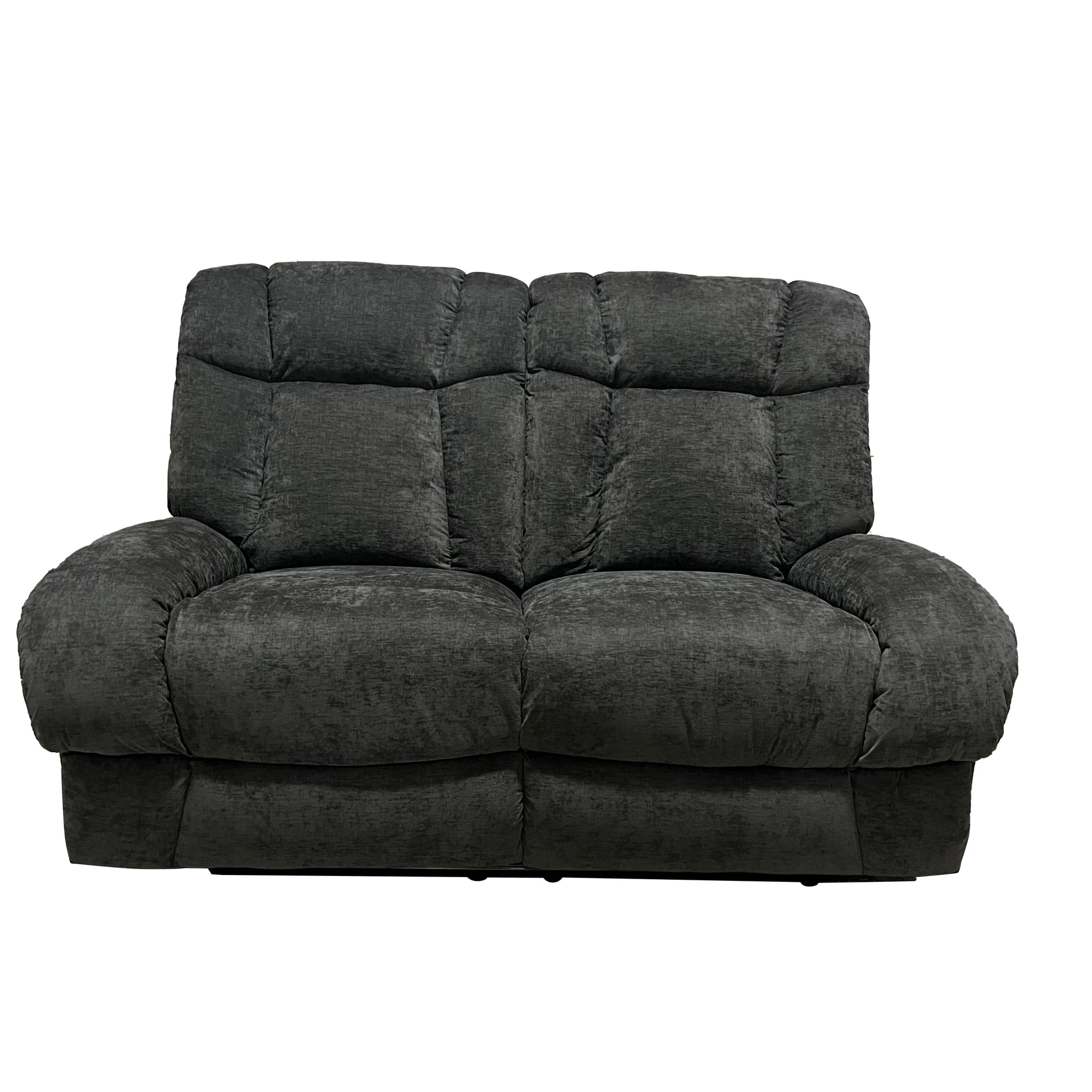Harlow Fabric 2 Seater Electric Recliner Set Grey