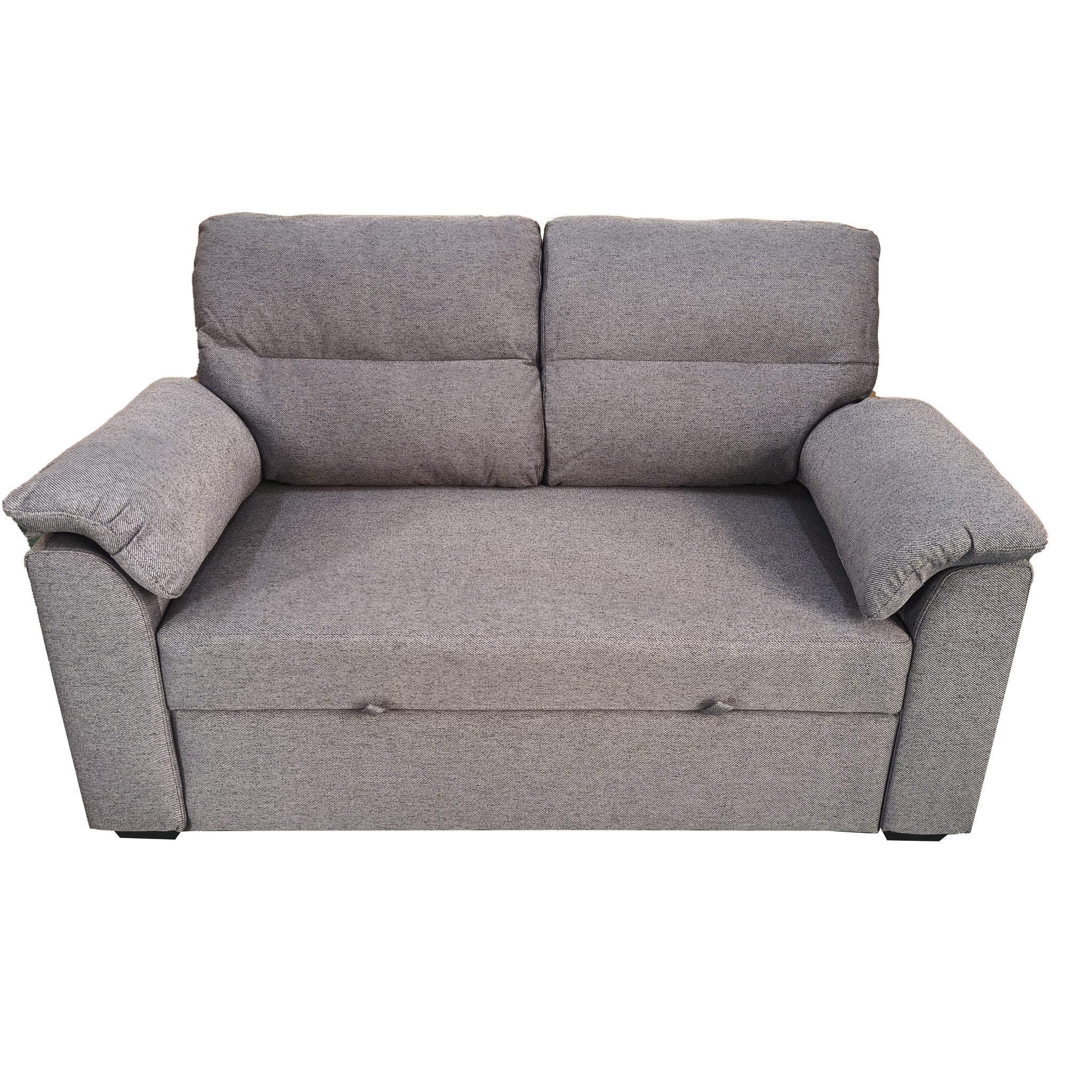 Viva 2 seater pull out sofa bed With Folded Back Grey