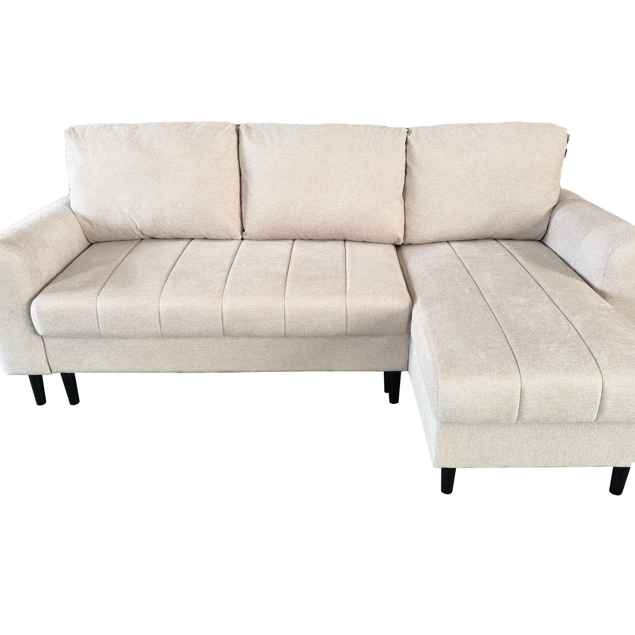 Amora Universal Corner Sofa bed With Storage Beige