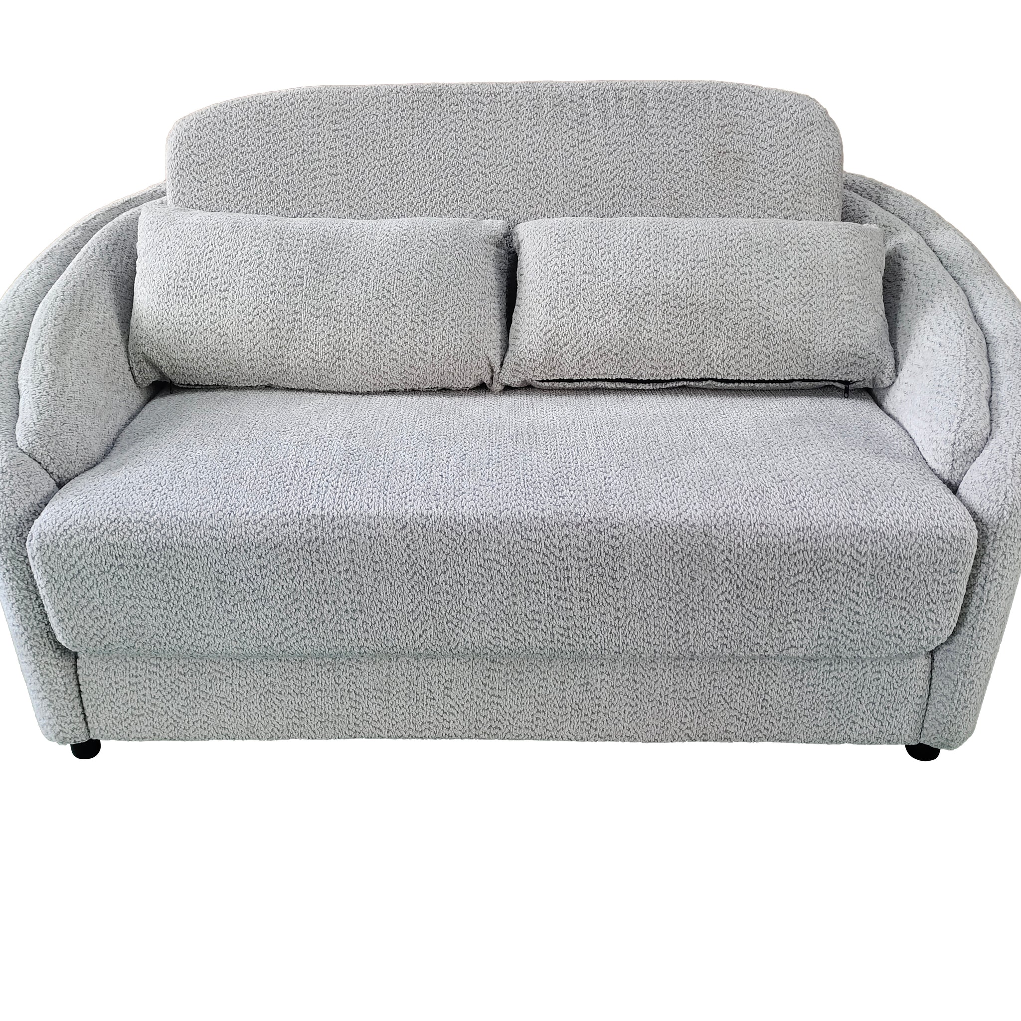 Hackney 2 seater sofabed With Foam Silver