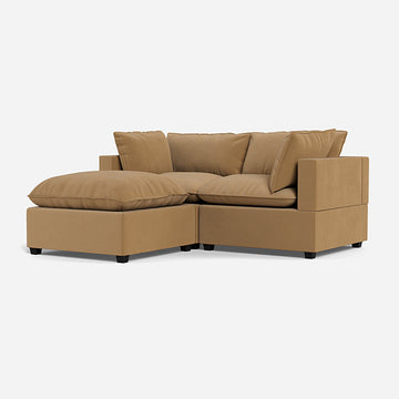 Poka 2 Seat Modular Sofa+ Footstool