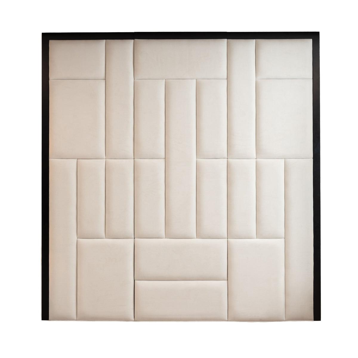 Kensington Cream Premium Wall Headboard and Bed