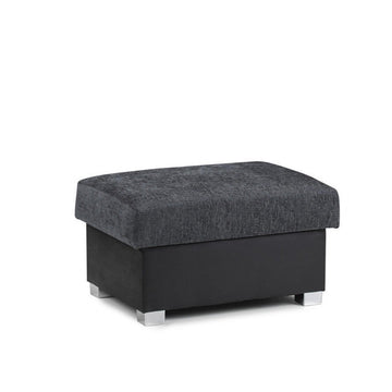 Shannon Footstool Black/Grey