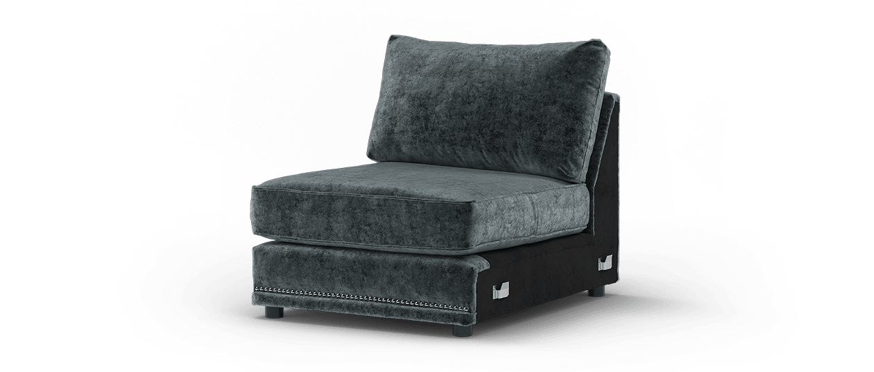 Midas Charcoal Armless Unit