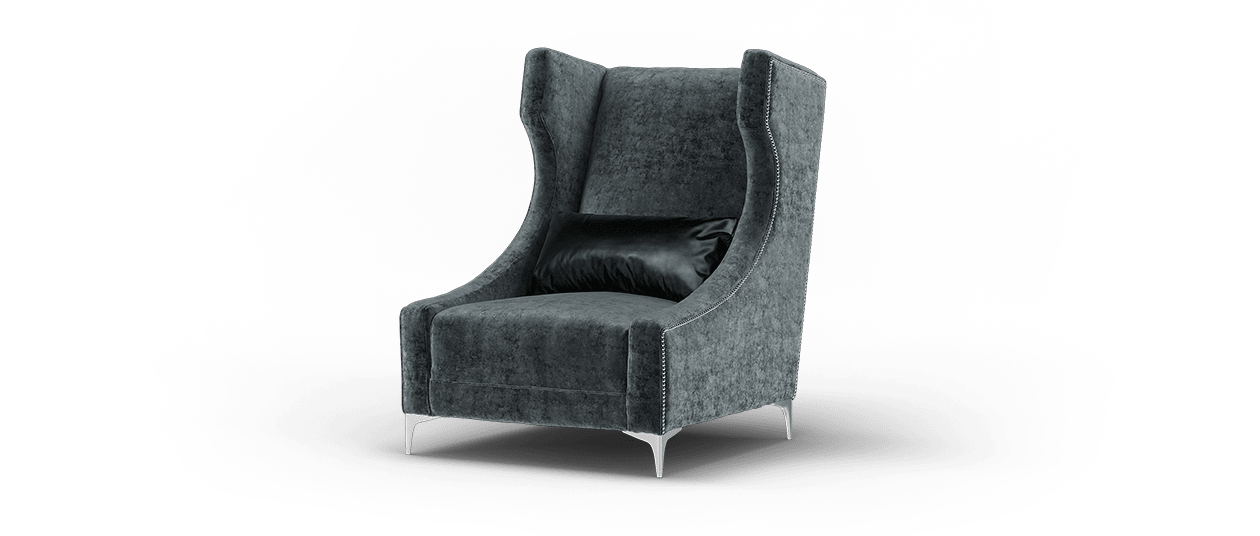 Midas Charcoal Accent Chair