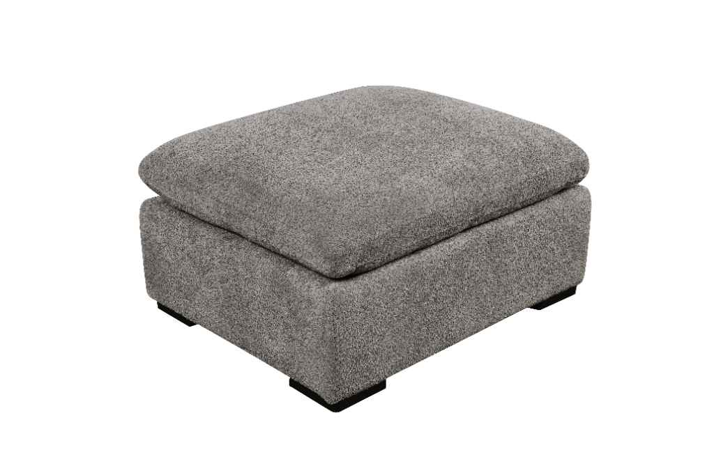 Cozy Footstool Boucle Grey