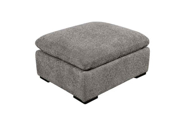 Cozy Footstool Boucle Grey