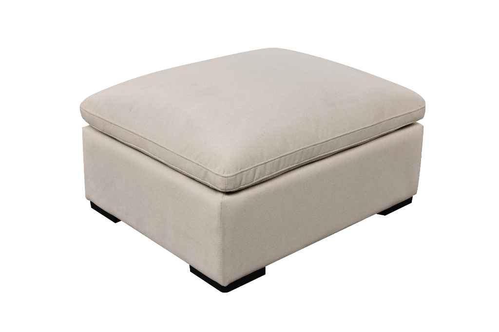 Cozy Footstool Luxe Cream