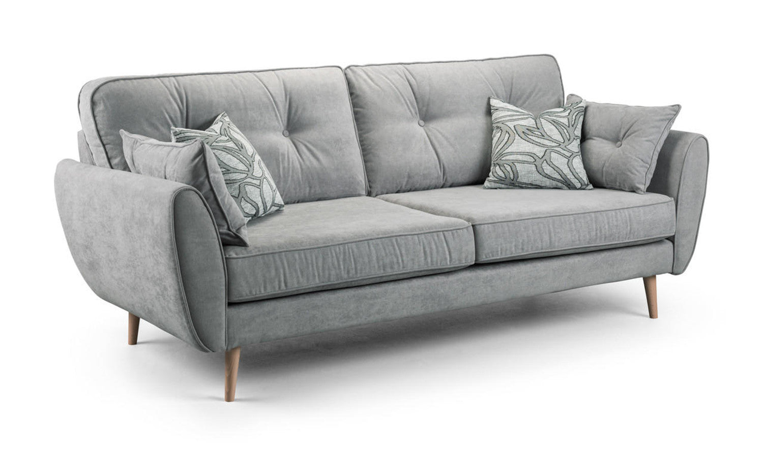 Zinc Sofa Grey 3 Seater